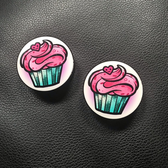 Plugs/Gauges, Cupcakes Double Flared Base - Picture 2 of 4